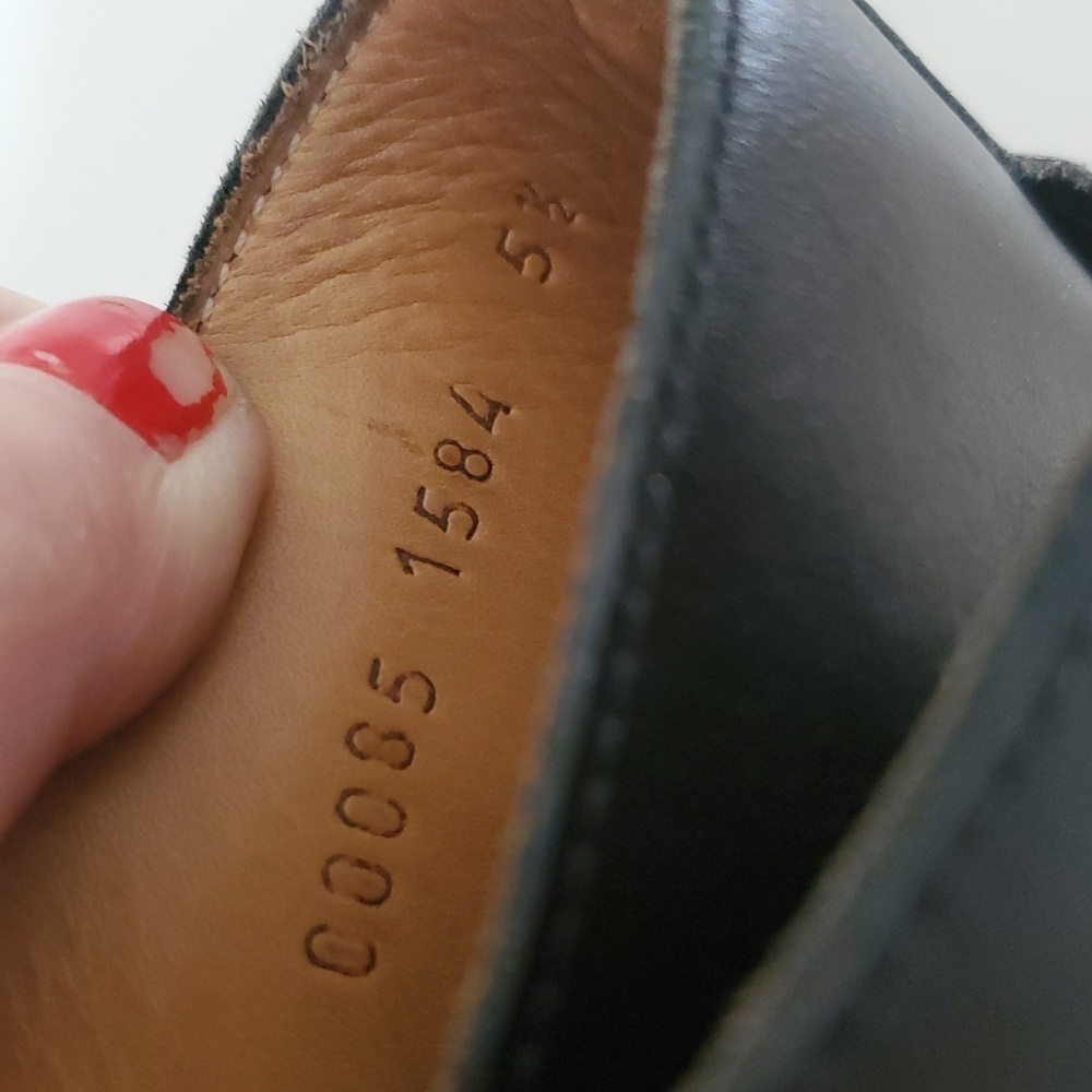 Ypson's Womens Boots Size 39.5 JODHPUR Black Leather Buckle Strap Goodyear Welt - Picture 8 of 13